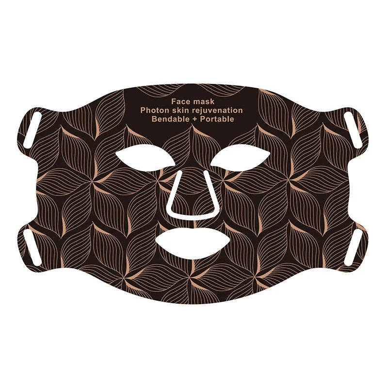 LED Facial Mask with Neck 8 color Near-infrared Red Facial and Neck Photon Oil Control Skin Firming Whitening and Anti Rednes
