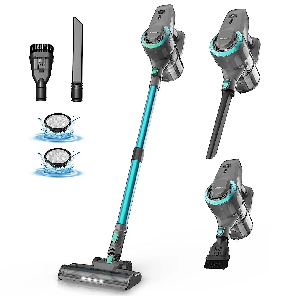 INSE N300 Cordless Vacuum Cleaners 20kPa Powerful Suction Stick Hand Vacuum Multi- Surface Cleaning for Home Pet Hair Hard Floor