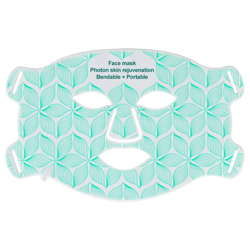 LED Facial Mask with Neck 8 color Near-infrared Red Facial and Neck Photon Oil Control Skin Firming Whitening and Anti Rednes