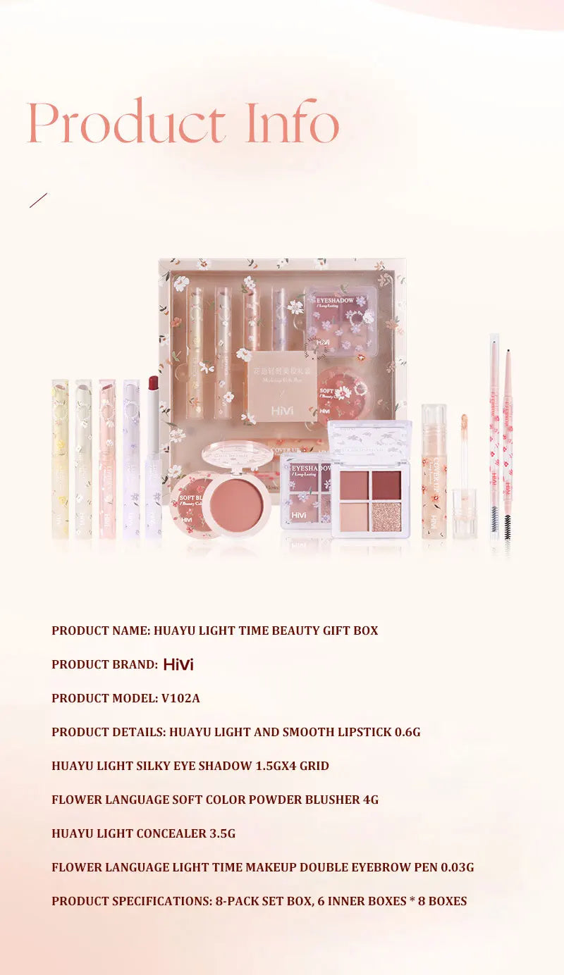 Makeup Kit For Women Full Kit ,Long-Wearing Makeup Product Set, 8Pcs Lipstick